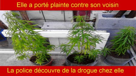 la police découvre des drogue chez la plaignante