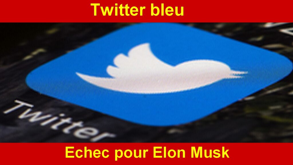 twitter bleu un échec pour Elon Musk