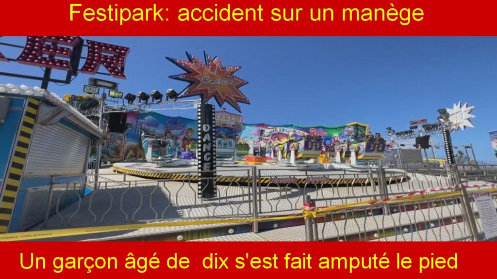 Accident sur un manège: un garçon âgé d’environ dix ans à Saint-Pierre a subi une amputation du pied