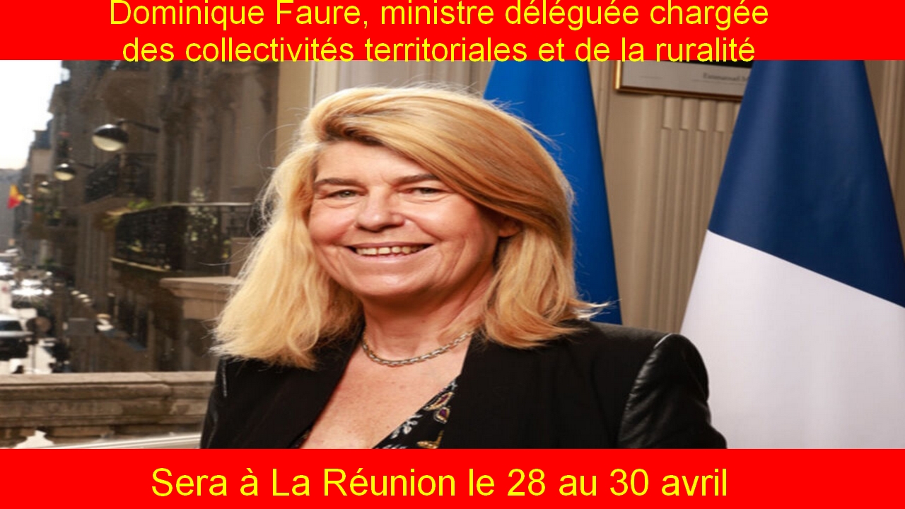 La Ministre Déléguée Chargée Des Collectivités Territoriales Et De La Ruralité Dominique Faure