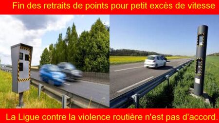 La Ligue contre la violence routière s'indigne face à la fin des retraits de points pour petit excès de vitesse