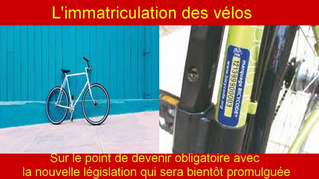 L'immatriculation des vélos bientôt obligatoire