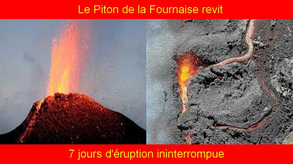 Le Piton de la Fournaise revit : 7 jours d'éruption ininterrompue